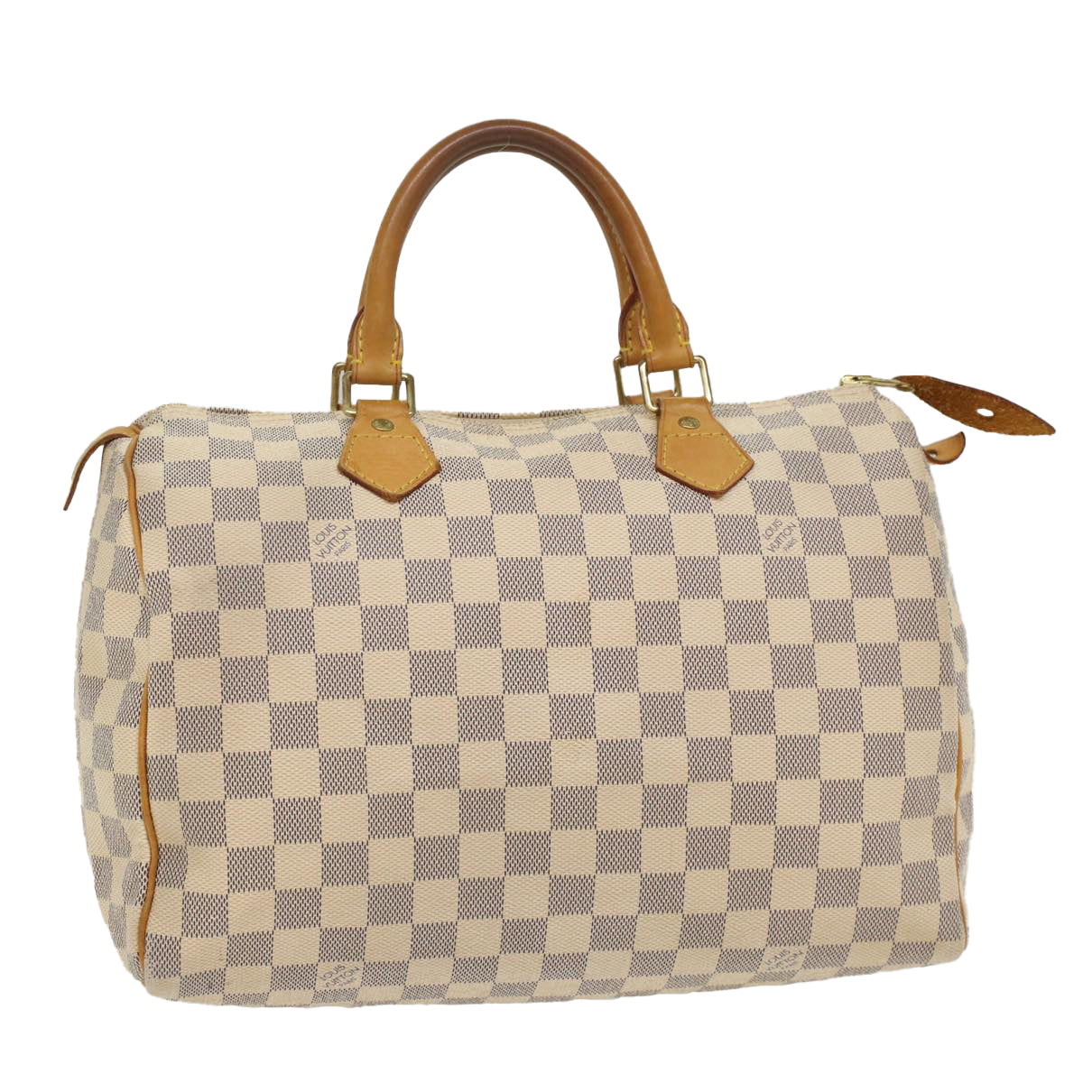 LOUIS VUITTON Damier Azur Speedy 30 Hand Bag N41533 LV Auth 55563