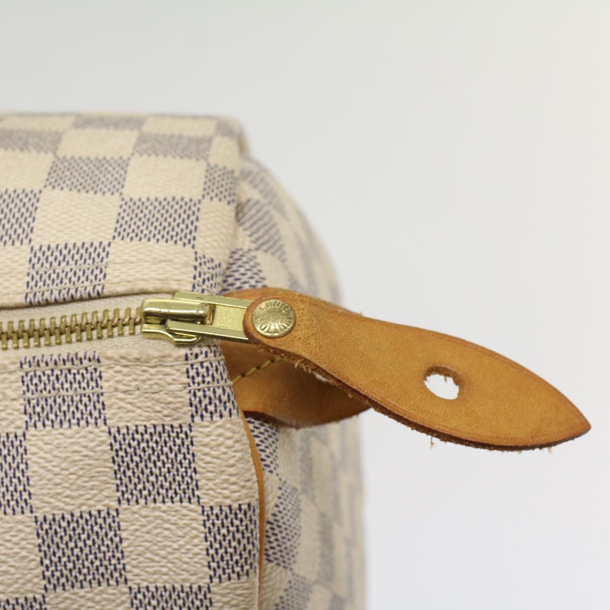 LOUIS VUITTON Damier Azur Speedy 30 Hand Bag N41533 LV Auth 55563