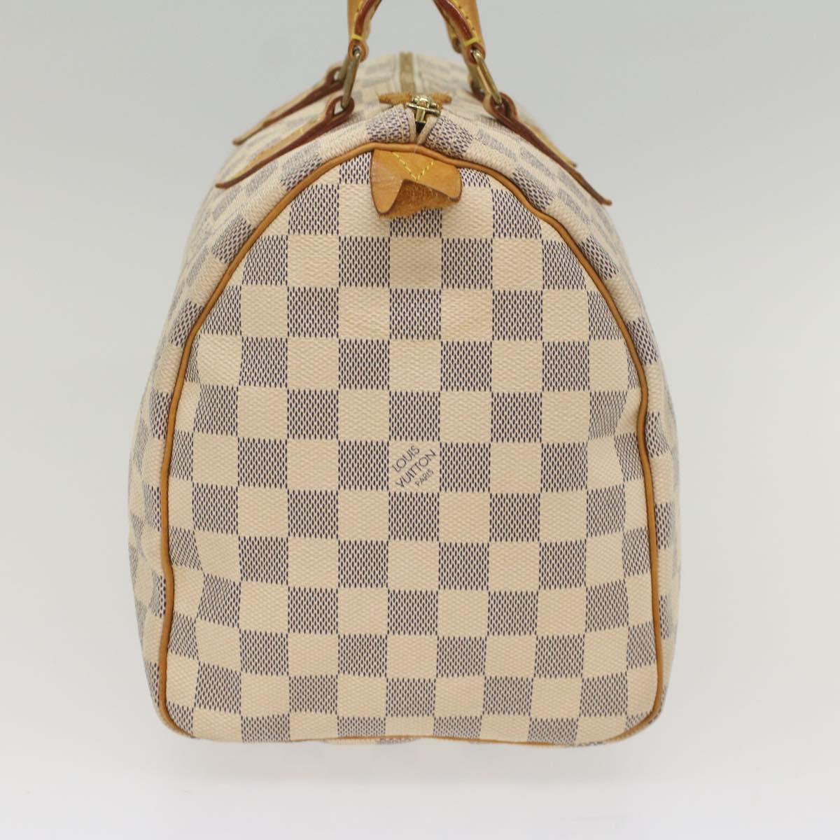 LOUIS VUITTON Damier Azur Speedy 30 Hand Bag N41533 LV Auth 55563