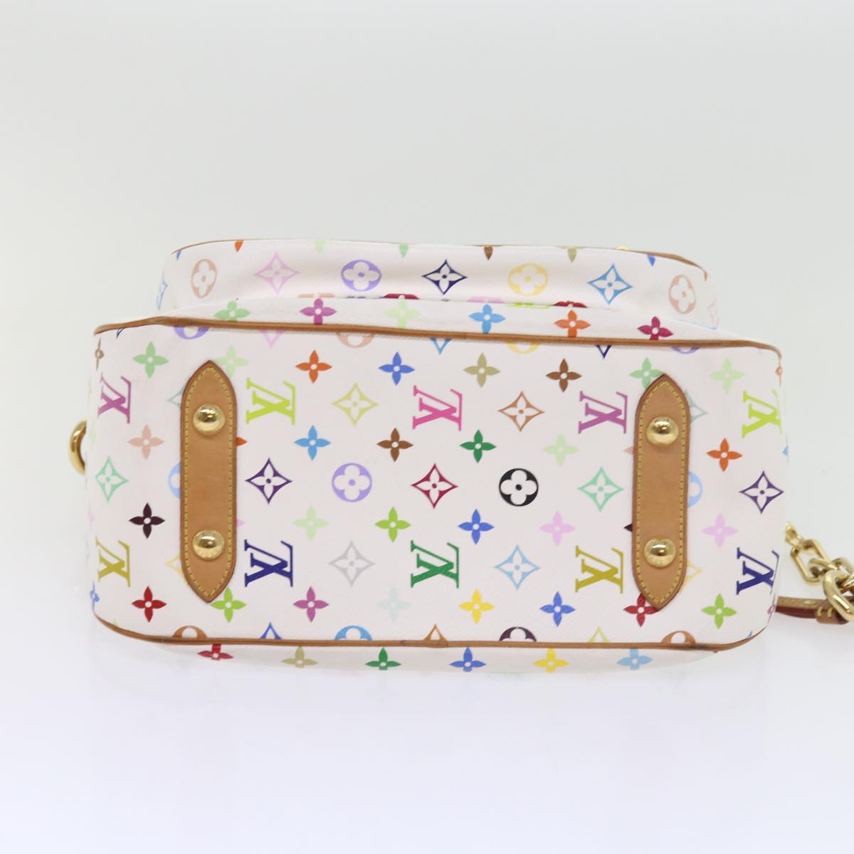 LOUIS VUITTON Monogram Multicolor Rita Hand Bag 2way White M40125 LV Auth 55579A