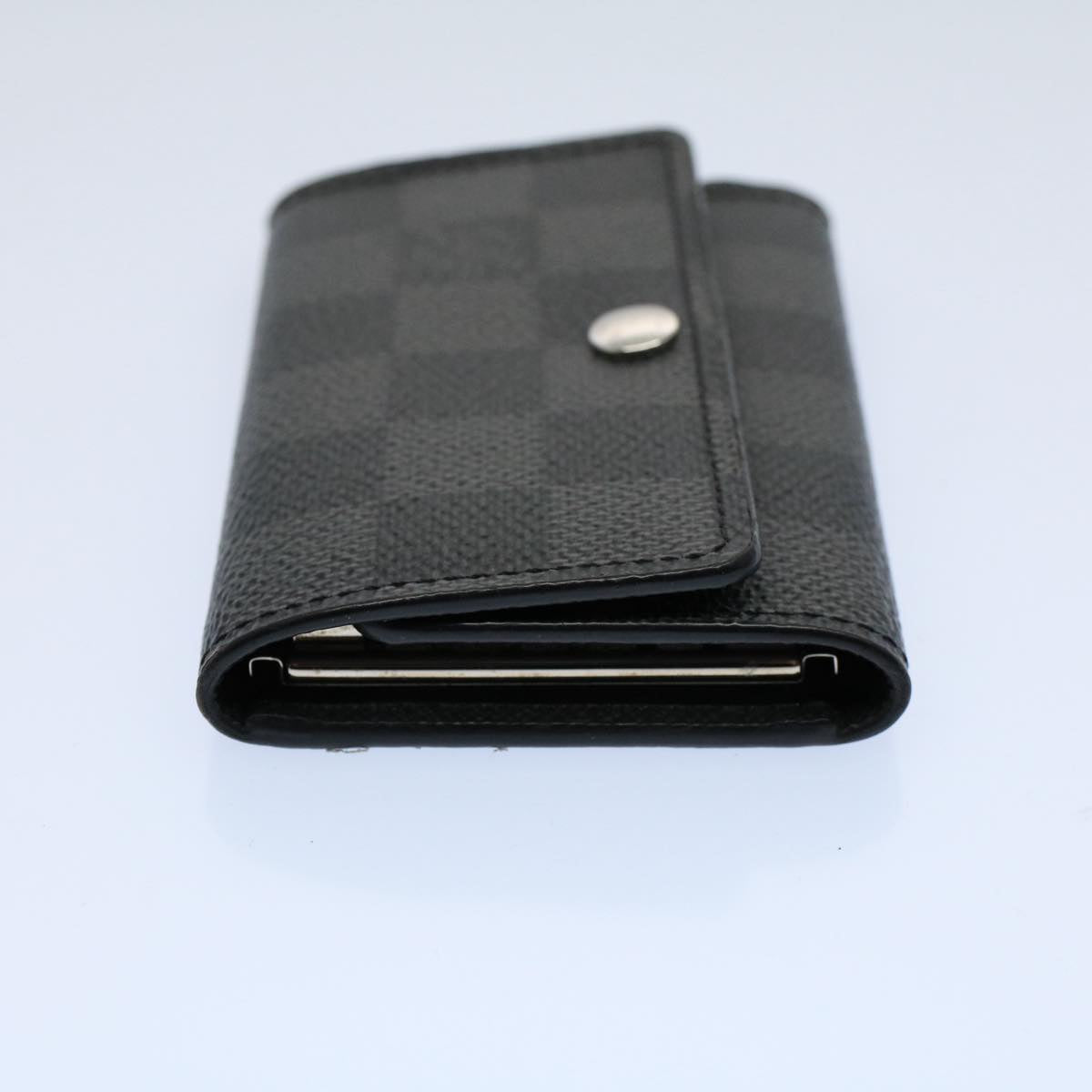 LOUIS VUITTON Damier Graphite Multi Cles 6 Key Case N62662 LV Auth 55615