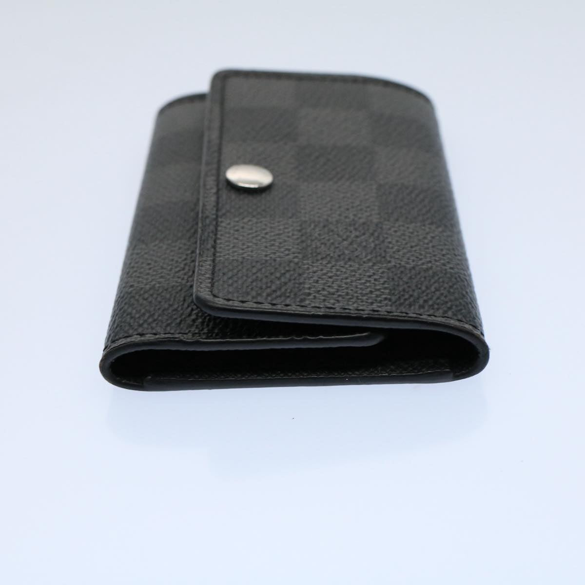 LOUIS VUITTON Damier Graphite Multi Cles 6 Key Case N62662 LV Auth 55615