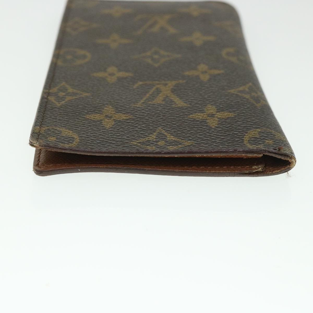 LOUIS VUITTON Monogram Porte Valeurs Cartes Credit Wallet M61823 LV Auth 55631