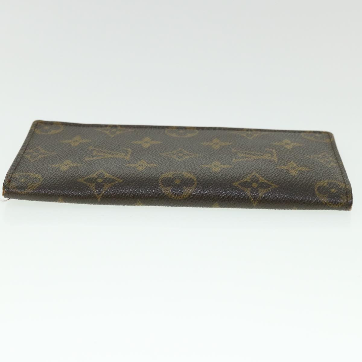 LOUIS VUITTON Monogram Porte Valeurs Cartes Credit Wallet M61823 LV Auth 55631