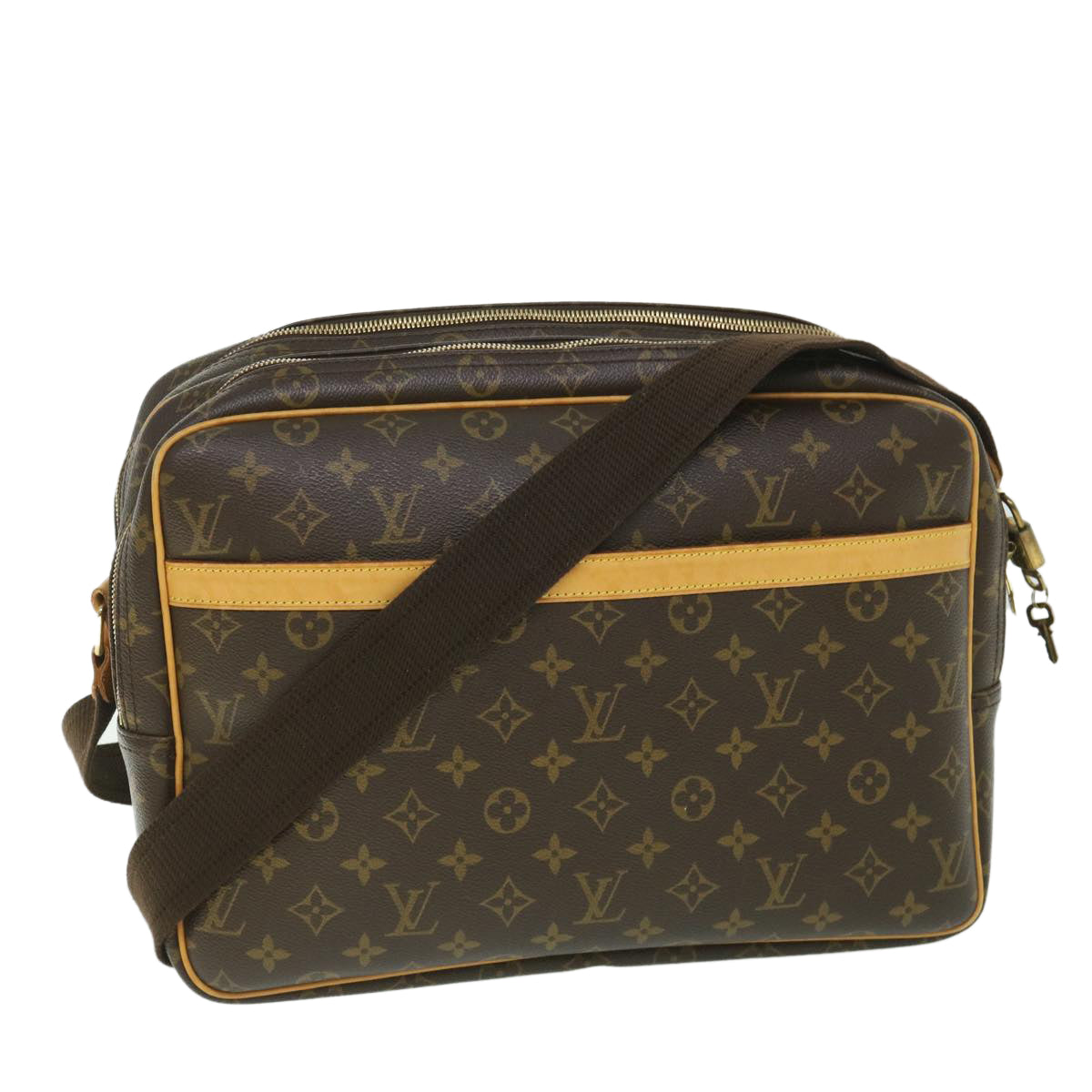 LOUIS VUITTON Monogram Reporter GM Shoulder Bag M45252 LV Auth 55635