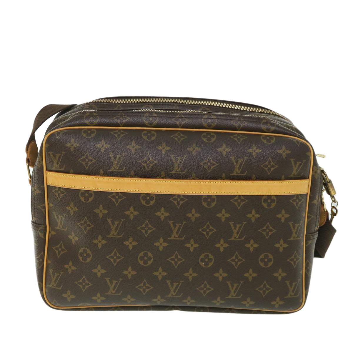 LOUIS VUITTON Monogram Reporter GM Shoulder Bag M45252 LV Auth 55635