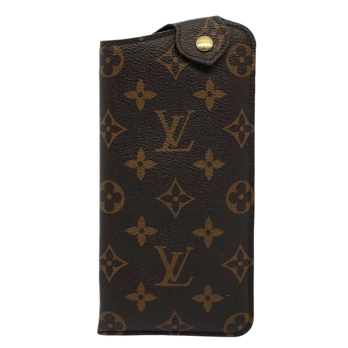 LOUIS VUITTON Monogram Etui Lunette MM Glasses Case M66544 LV Auth 55661