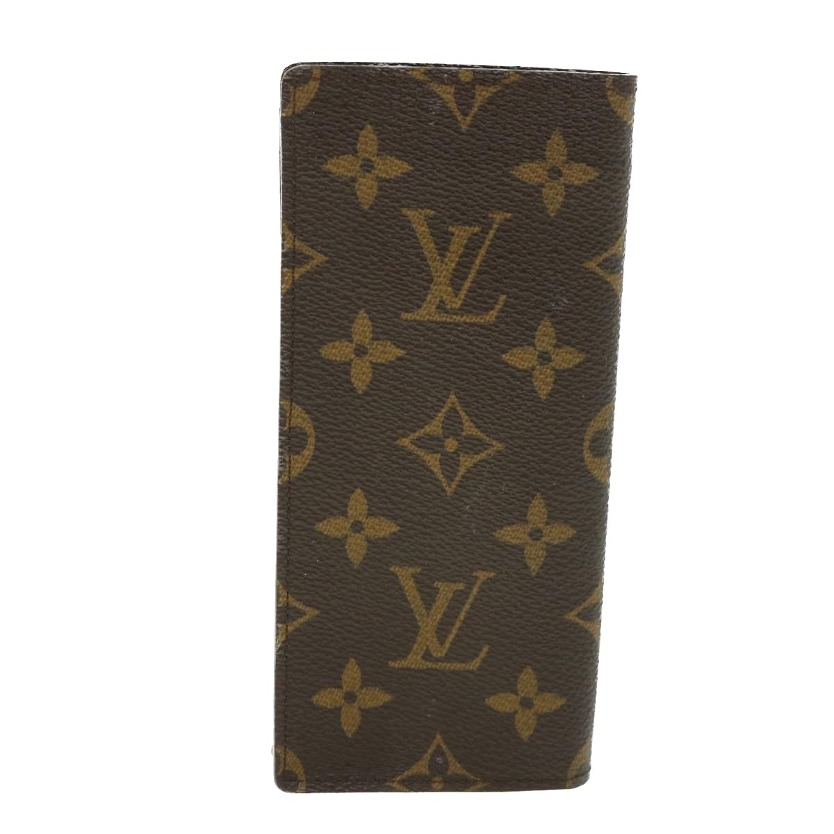 LOUIS VUITTON Monogram Etui Lunettes Simple Glasses Case M62962 LV Auth 55668