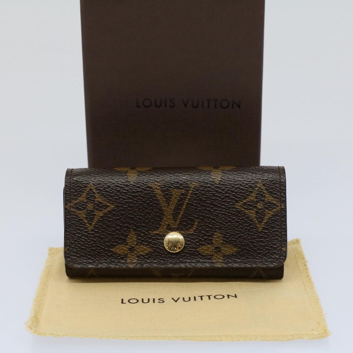 LOUIS VUITTON Monogram Multi Cles 4 Key Case M69517 LV Auth 55685