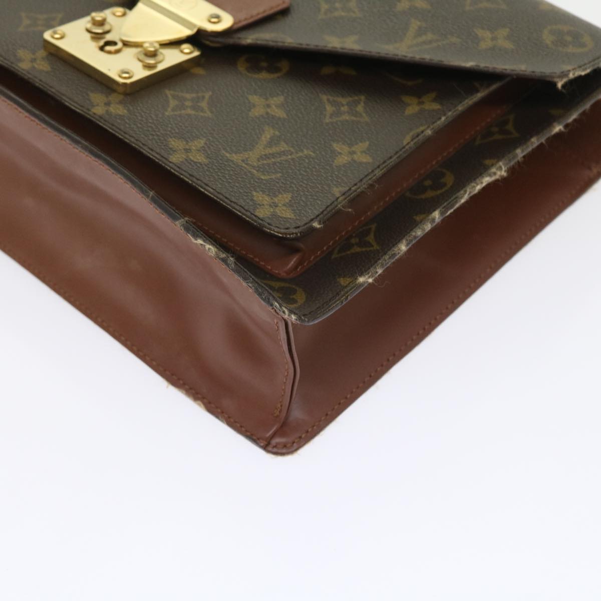 LOUIS VUITTON Monogram Monceau 28 Hand Bag 2way M51185 LV Auth 55719