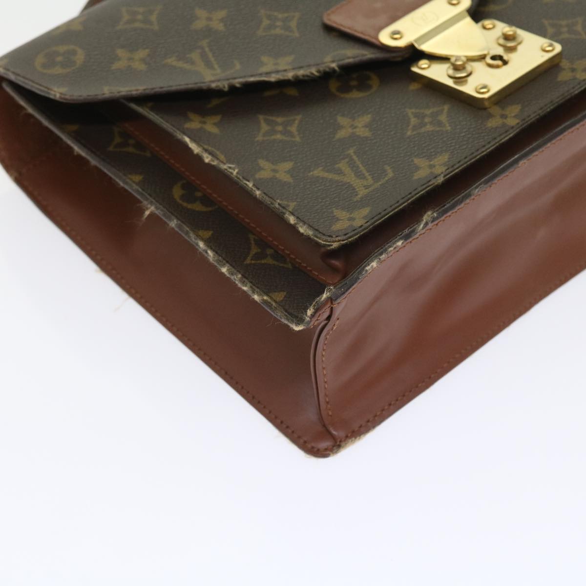 LOUIS VUITTON Monogram Monceau 28 Hand Bag 2way M51185 LV Auth 55719