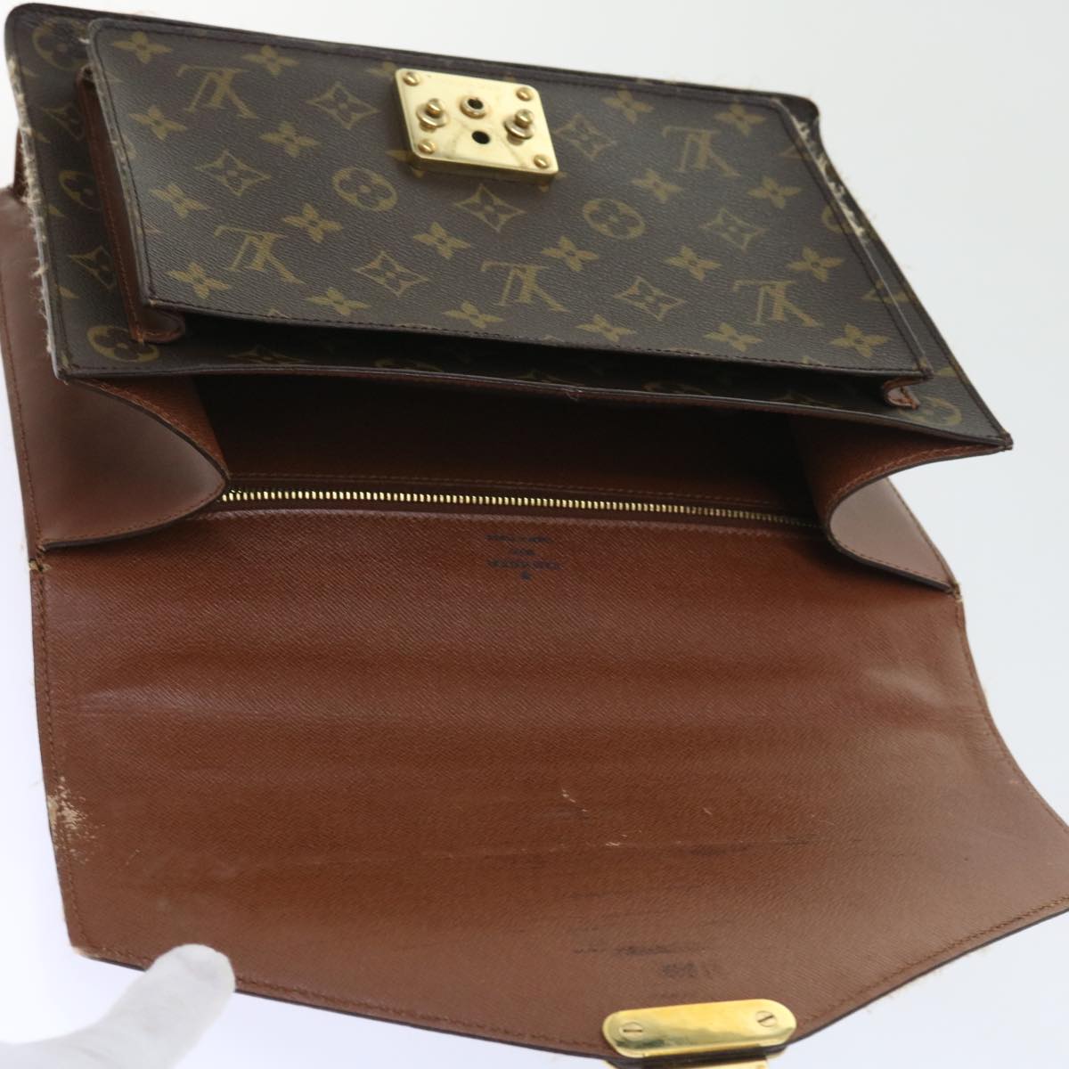 LOUIS VUITTON Monogram Monceau 28 Hand Bag 2way M51185 LV Auth 55719