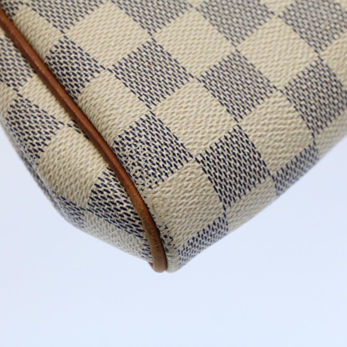 LOUIS VUITTON Damier Azur Eva Shoulder Bag 2way N55214 LV Auth 55721