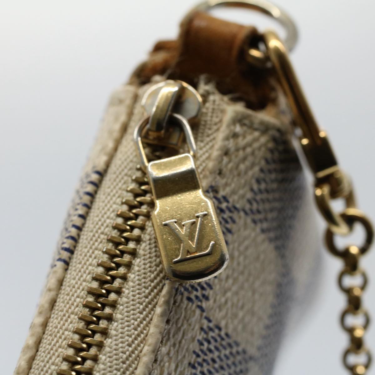 LOUIS VUITTON Damier Azur Eva Shoulder Bag 2way N55214 LV Auth 55721