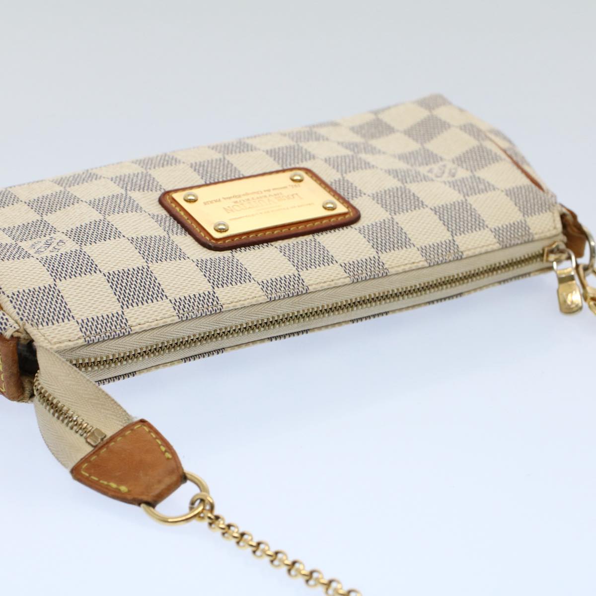 LOUIS VUITTON Damier Azur Eva Shoulder Bag 2way N55214 LV Auth 55721