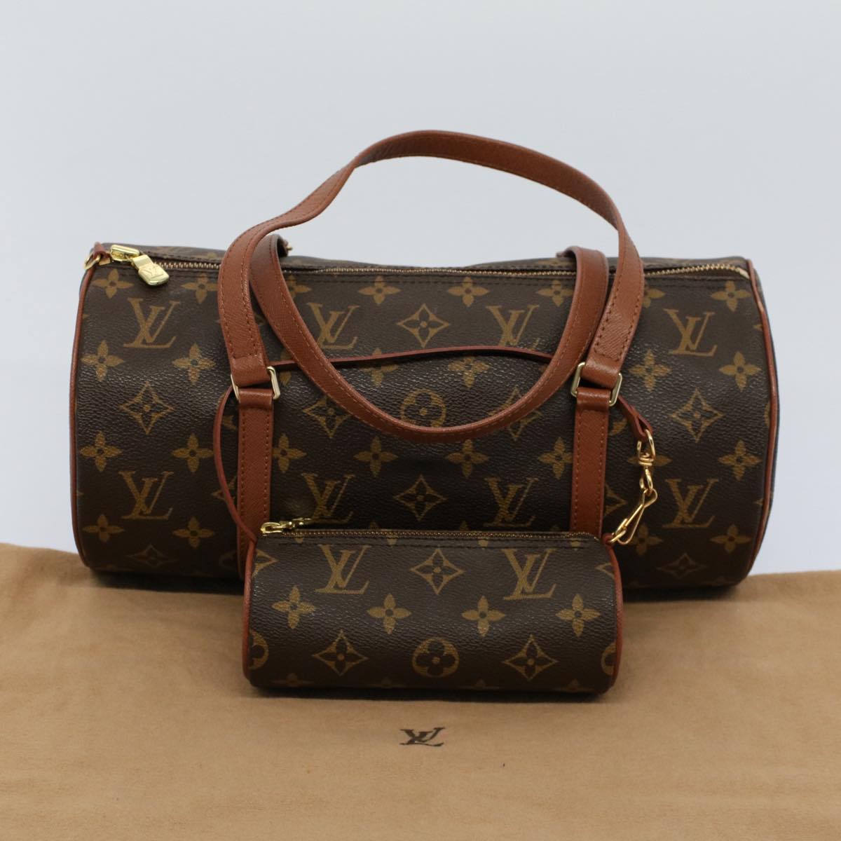 LOUIS VUITTON Monogram Papillon 30 Hand Bag M51385 LV Auth 55725