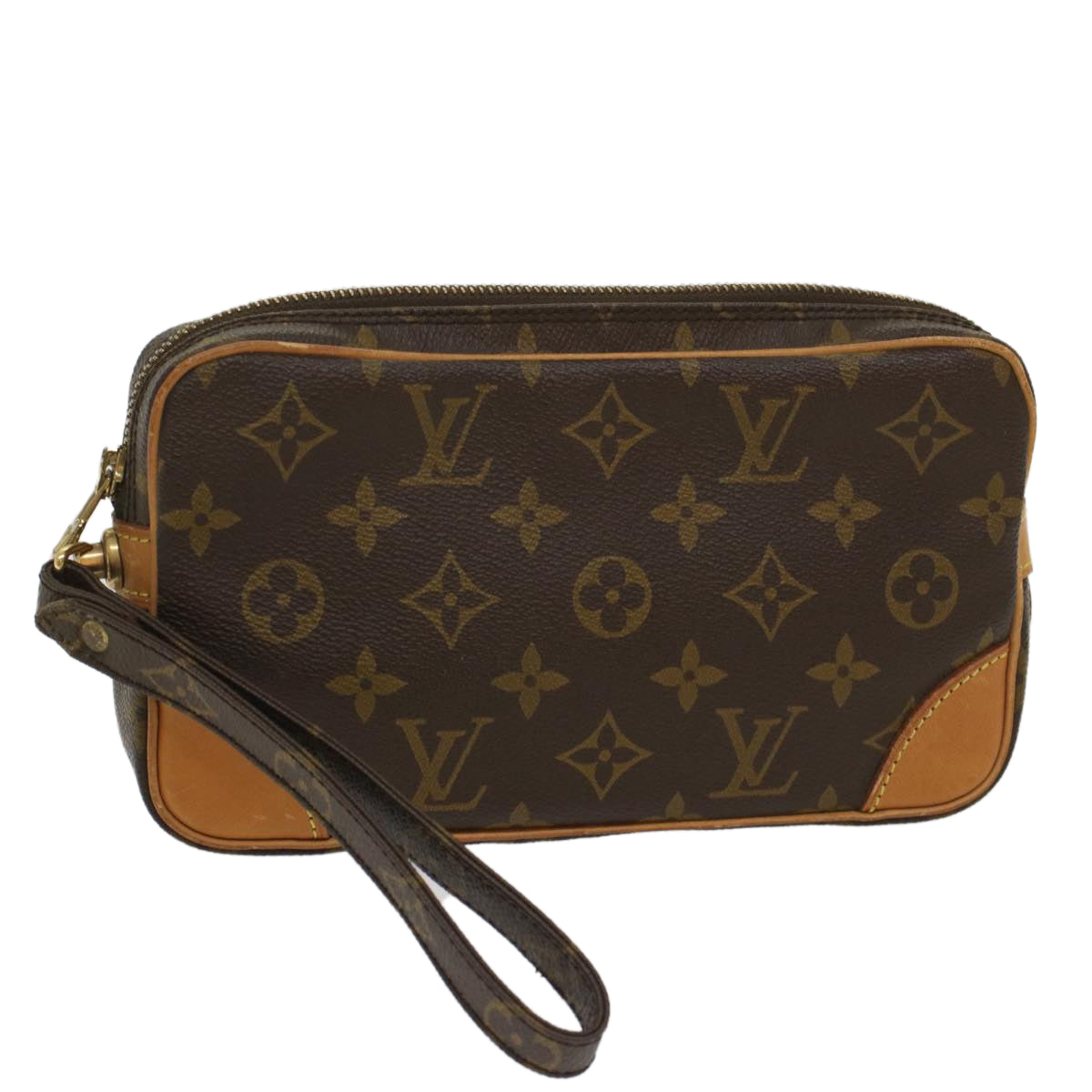 LOUIS VUITTON Monogram Marly Dragonne PM Clutch Bag M51827 LV Auth 55729