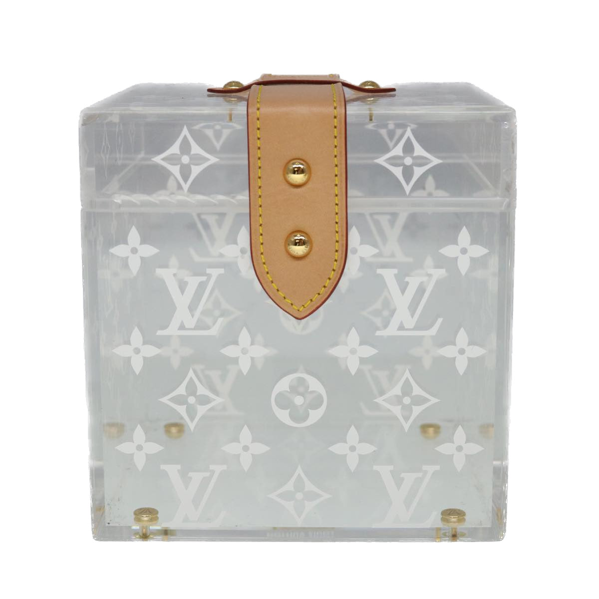 LOUIS VUITTON Monogram Boite Scott Cube Accessory Case GI0481 Auth 55733A