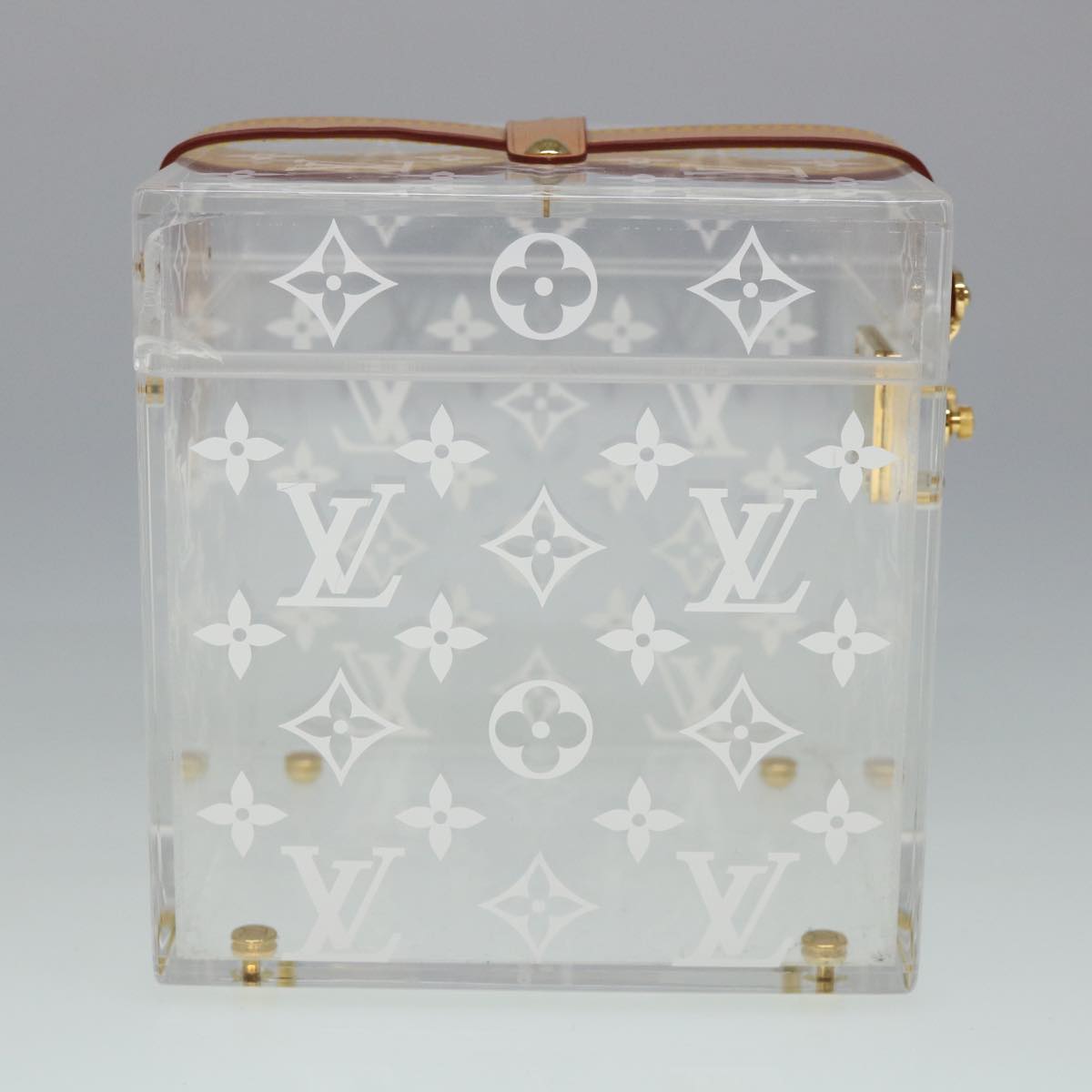 LOUIS VUITTON Monogram Boite Scott Cube Accessory Case GI0481 Auth 55733A