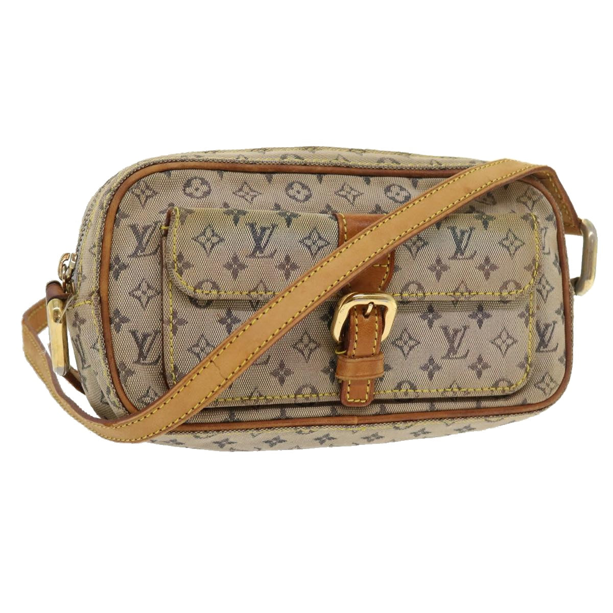 LOUIS VUITTON Monogram Mini Juliet MM Shoulder Bag Blue M92004 LV Auth 55782