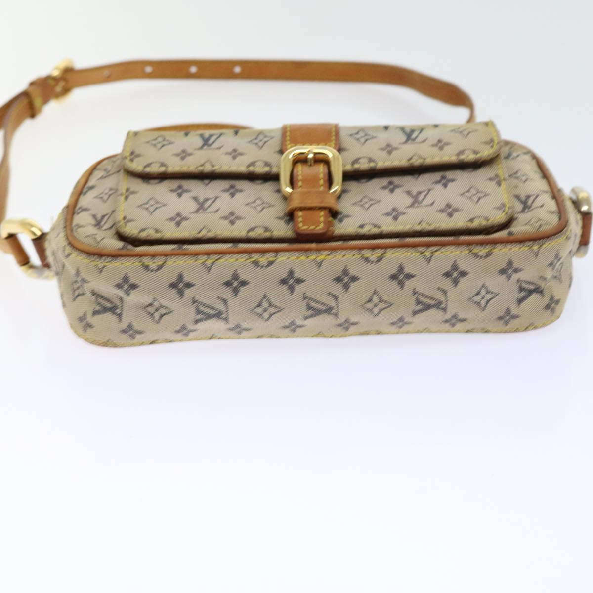 LOUIS VUITTON Monogram Mini Juliet MM Shoulder Bag Blue M92004 LV Auth 55782