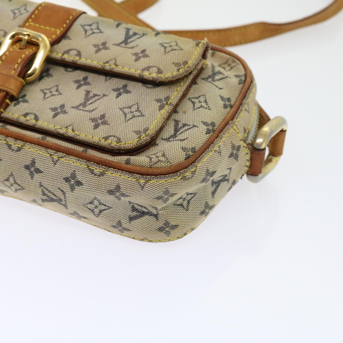 LOUIS VUITTON Monogram Mini Juliet MM Shoulder Bag Blue M92004 LV Auth 55782