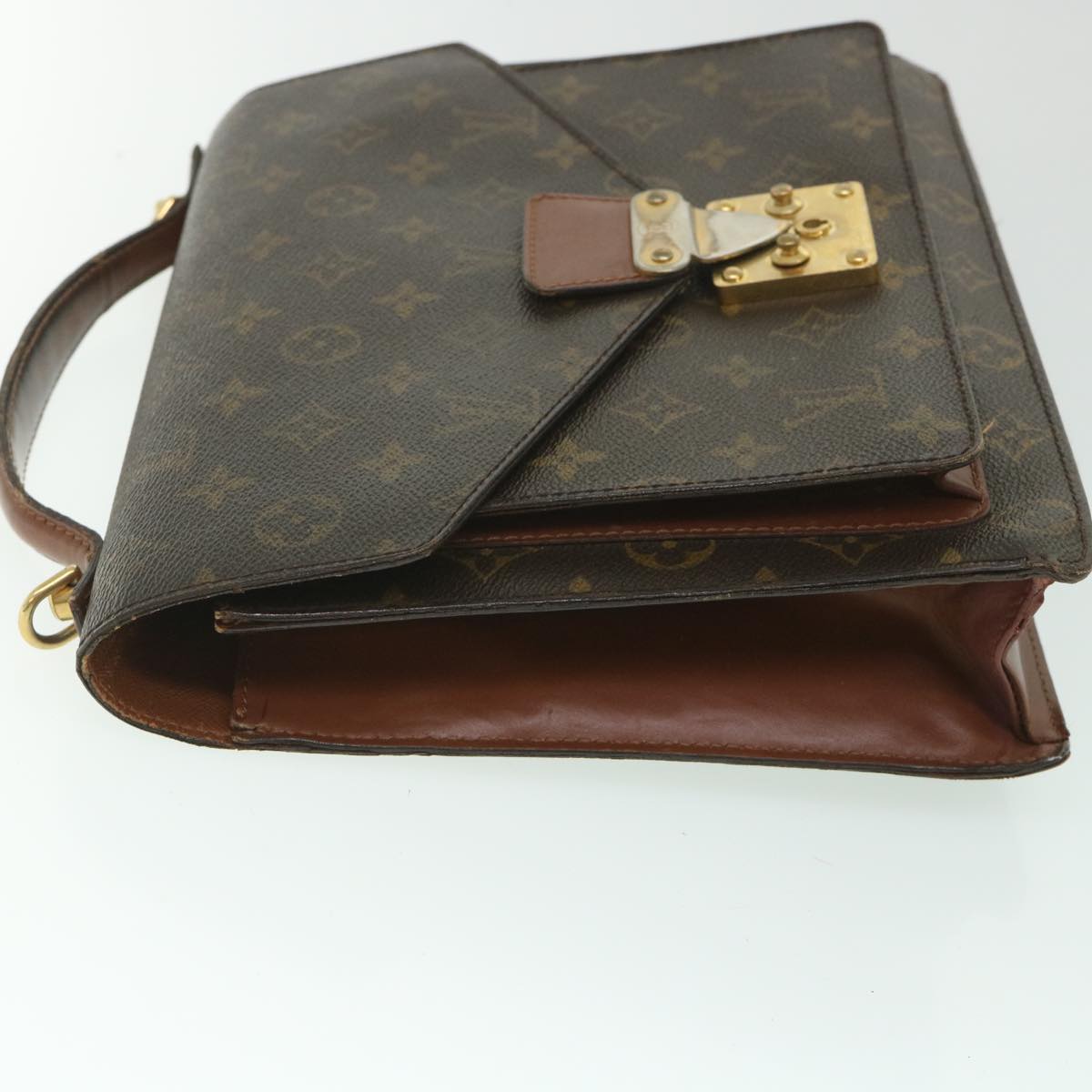 LOUIS VUITTON Monogram Monceau 28 Hand Bag 2way M51185 LV Auth 55787