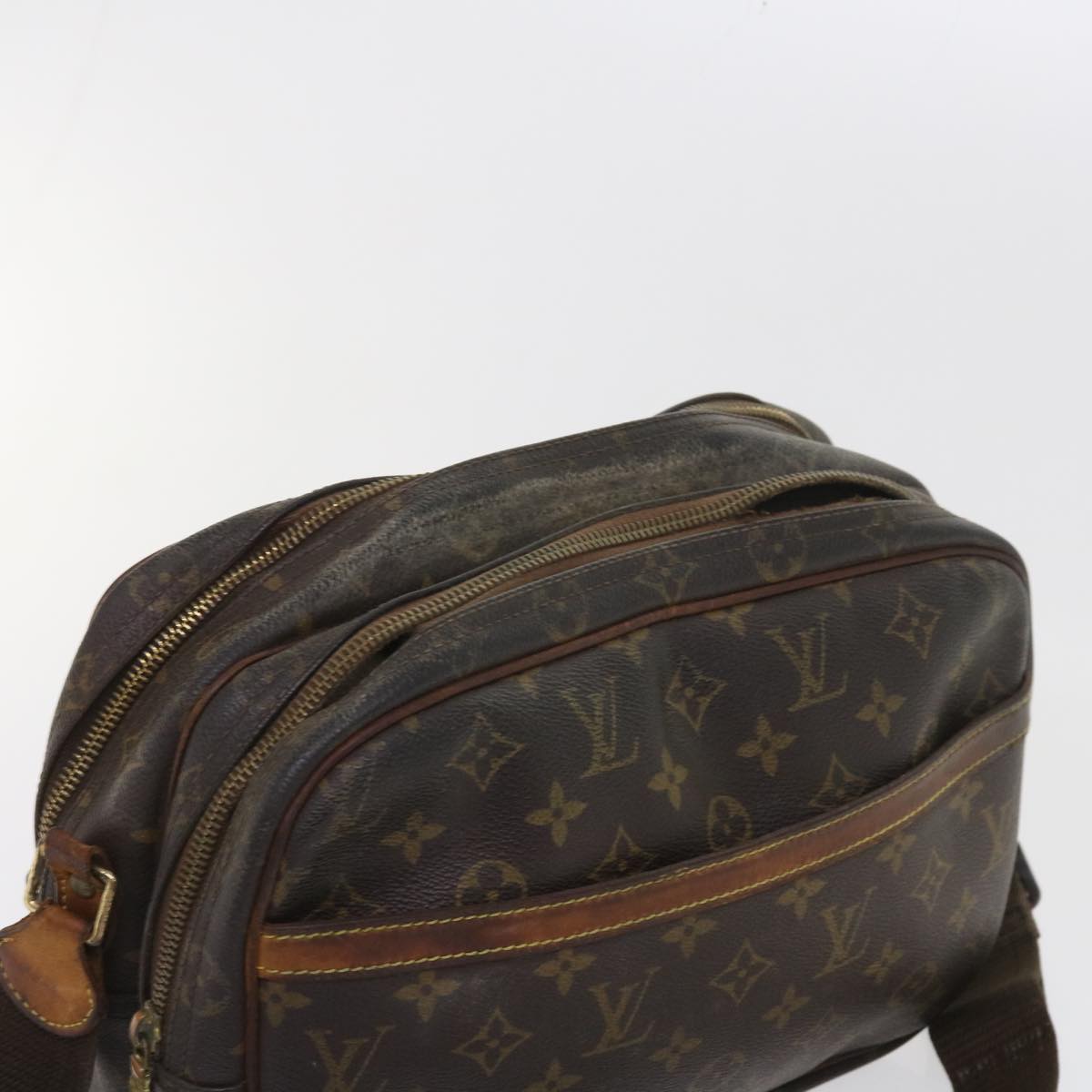 LOUIS VUITTON Monogram Reporter PM Shoulder Bag M45254 LV Auth 55792