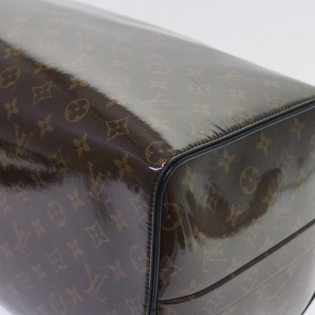 LOUIS VUITTON Monogram Glaze Keepall Bandouliere 50 Bag M43899 LV Auth 55861A