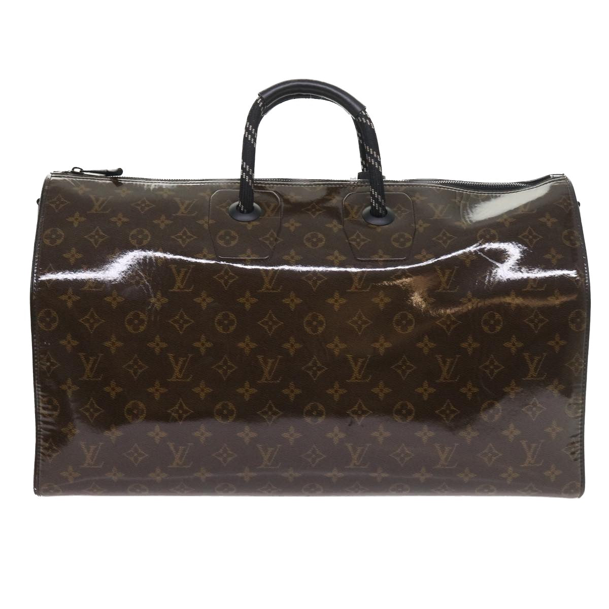 LOUIS VUITTON Monogram Glaze Keepall Bandouliere 50 Bag M43899 LV Auth 55861A