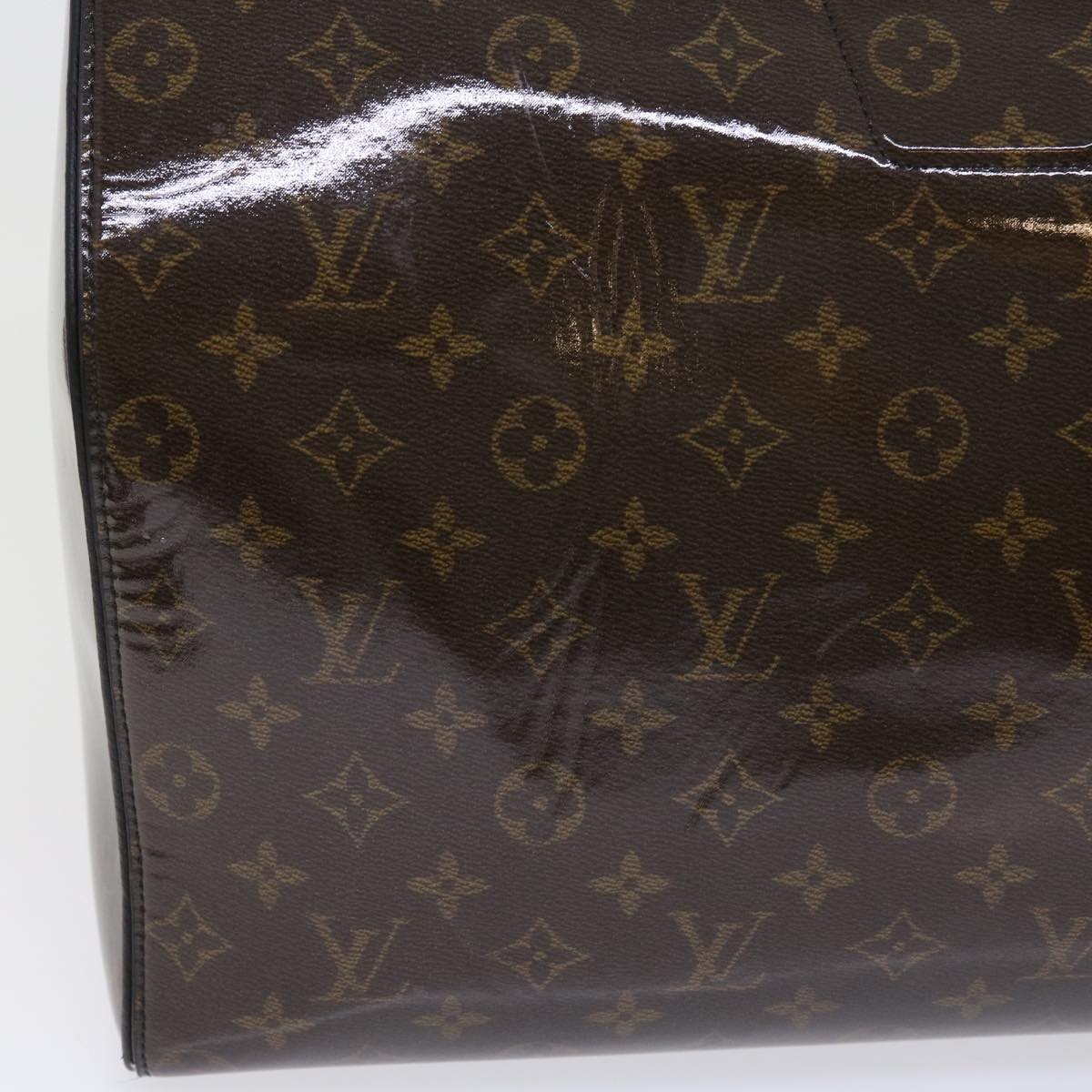 LOUIS VUITTON Monogram Glaze Keepall Bandouliere 50 Bag M43899 LV Auth 55861A