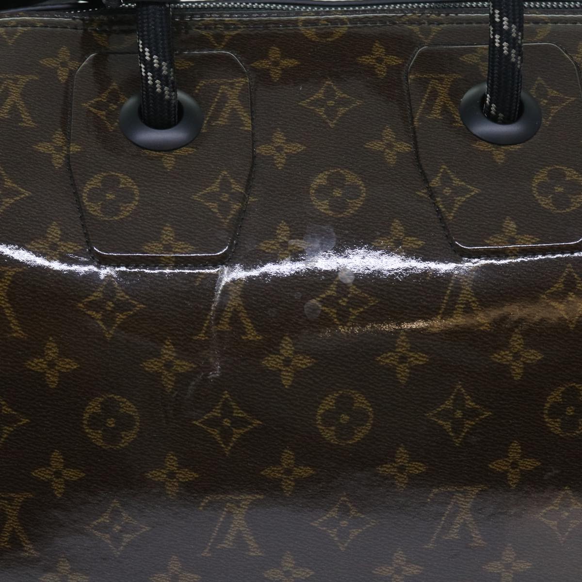 LOUIS VUITTON Monogram Glaze Keepall Bandouliere 50 Bag M43899 LV Auth 55861A