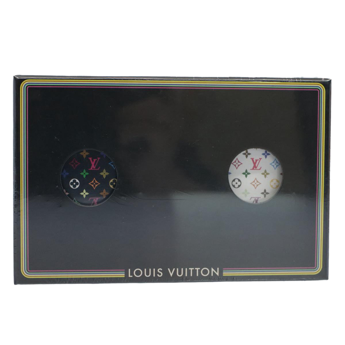 LOUIS VUITTON Monogram Multicolor Playing Cards Black White LV Auth 55864A - 0