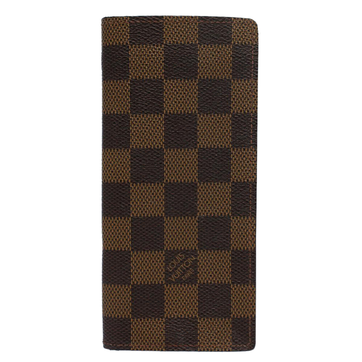 LOUIS VUITTON Damier Ebene Etui Lunettes Simple Glasses Case N62964 Auth 55919 - 0