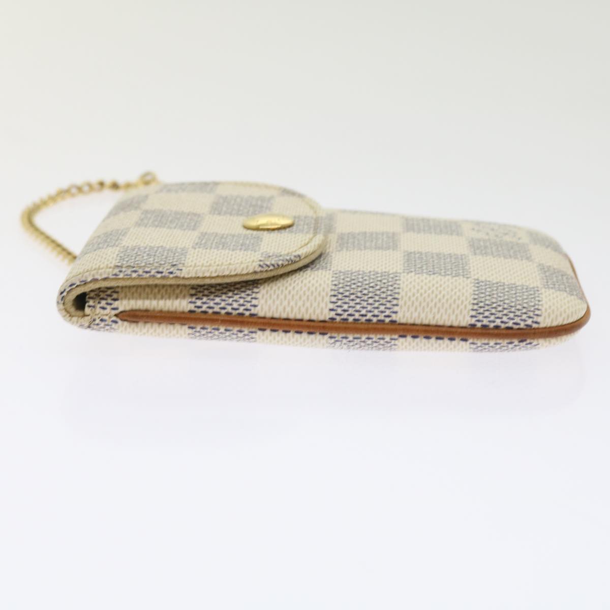 LOUIS VUITTON Damier Azur Etui Telephonne MM Cell Phone Case N60026 Auth 55924