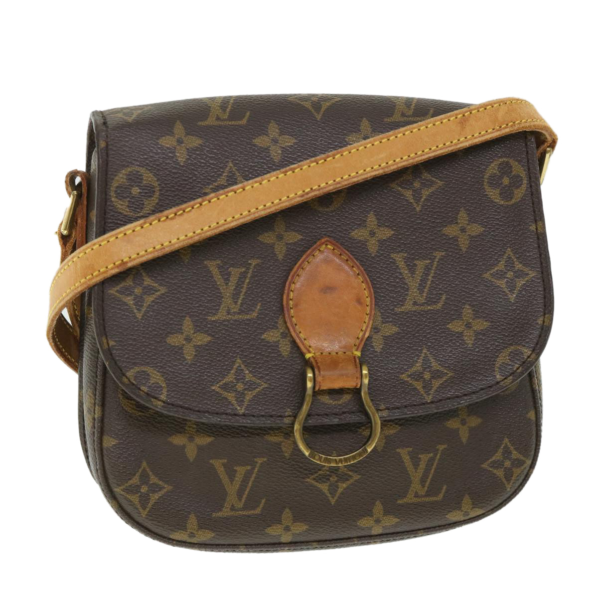 LOUIS VUITTON Monogram Saint Cloud MM Shoulder Bag M51243 LV Auth 55929