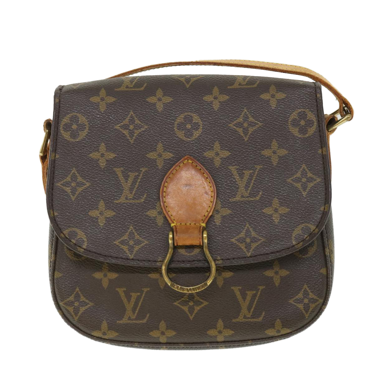 LOUIS VUITTON Monogram Saint Cloud MM Shoulder Bag M51243 LV Auth 55929