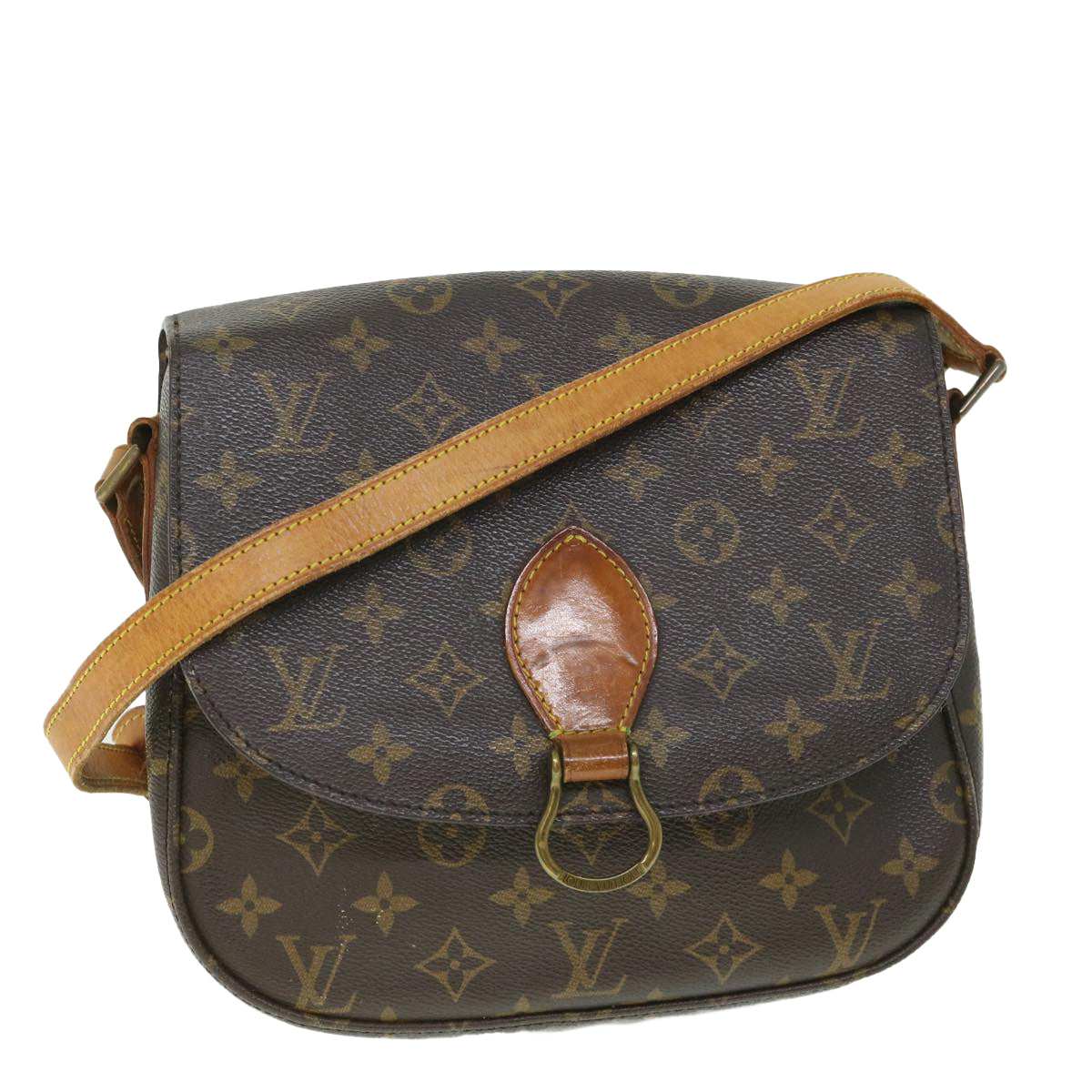 LOUIS VUITTON Monogram Saint Cloud GM Shoulder Bag M51242 LV Auth 55936