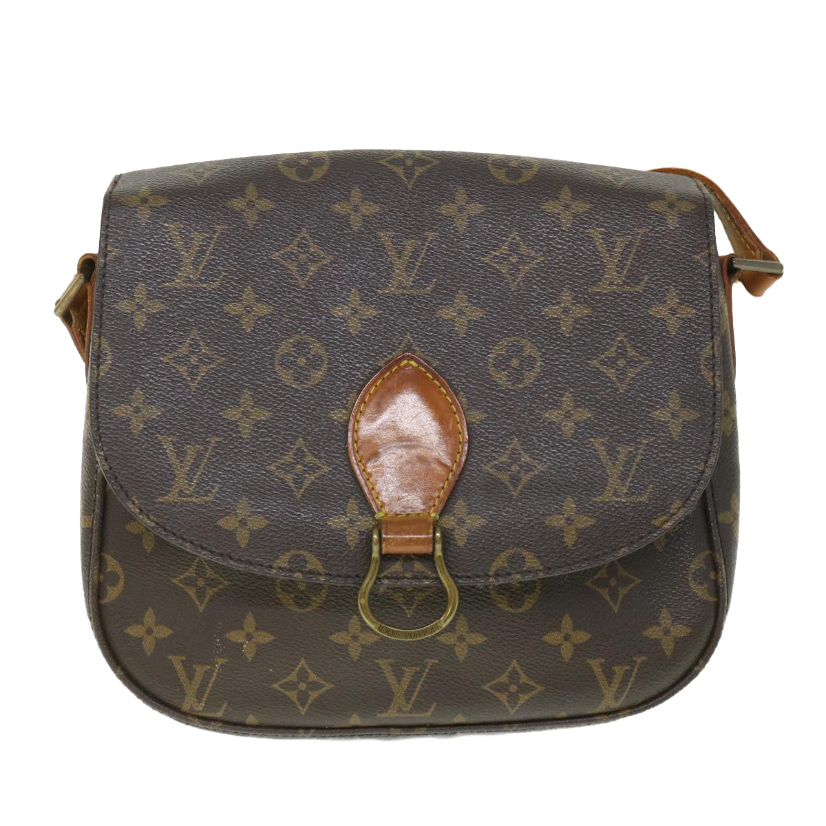 LOUIS VUITTON Monogram Saint Cloud GM Shoulder Bag M51242 LV Auth 55936