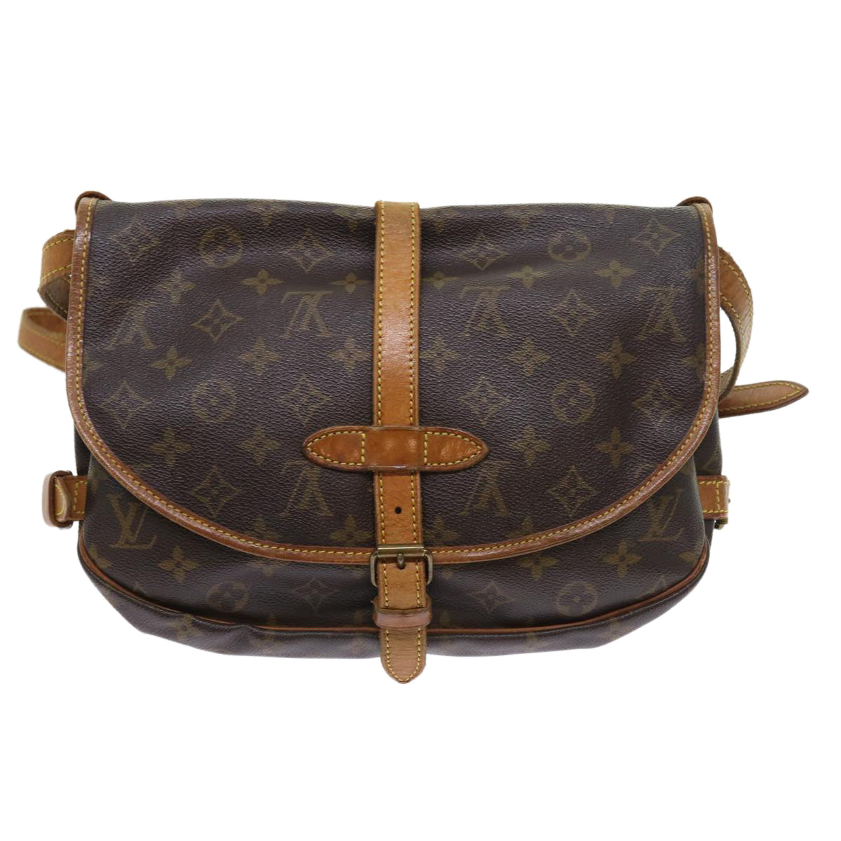 LOUIS VUITTON Monogram Saumur 30 Shoulder Bag M42256 LV Auth 55952 - 0