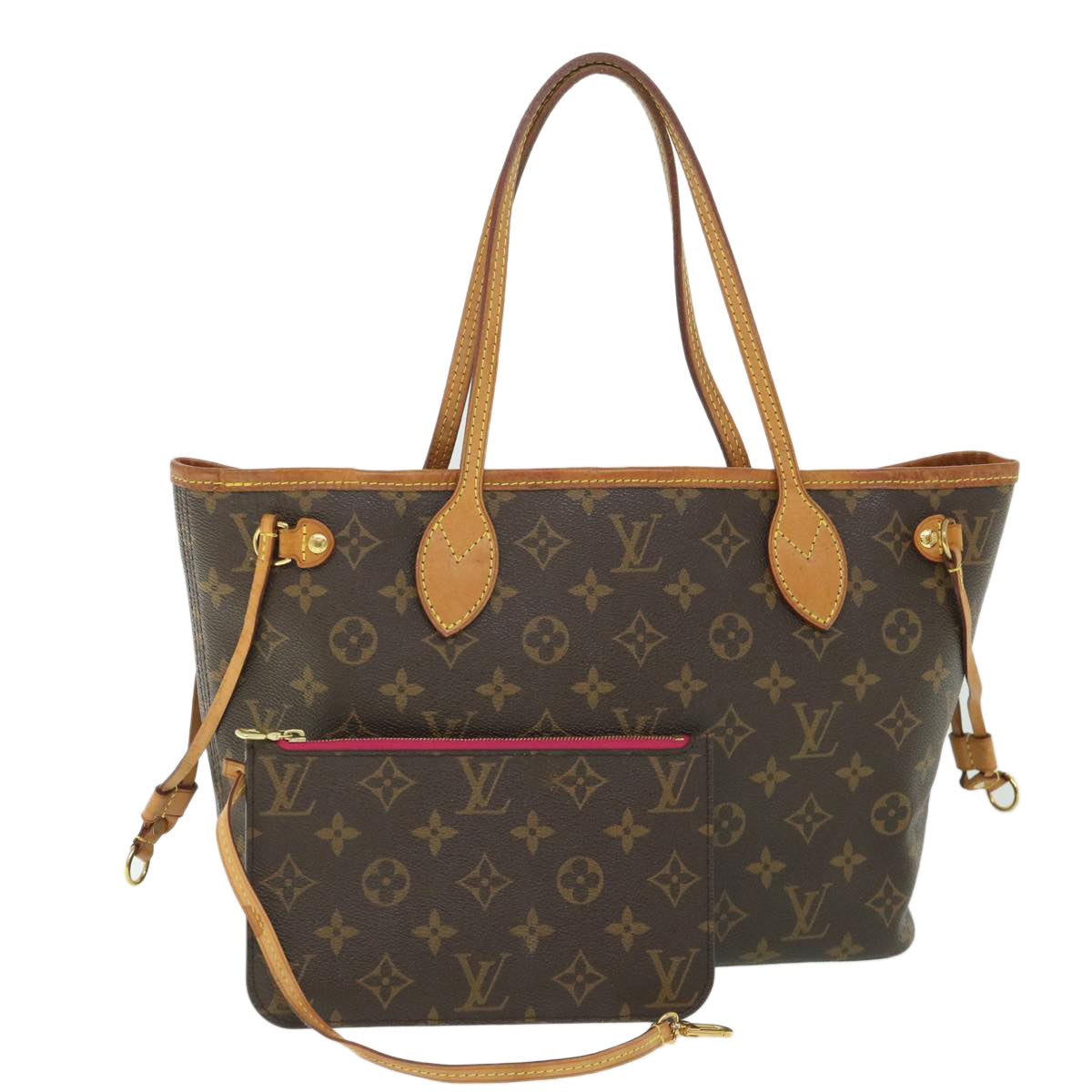 LOUIS VUITTON Monogram Neverfull PM Tote Bag M40155 LV Auth 55956