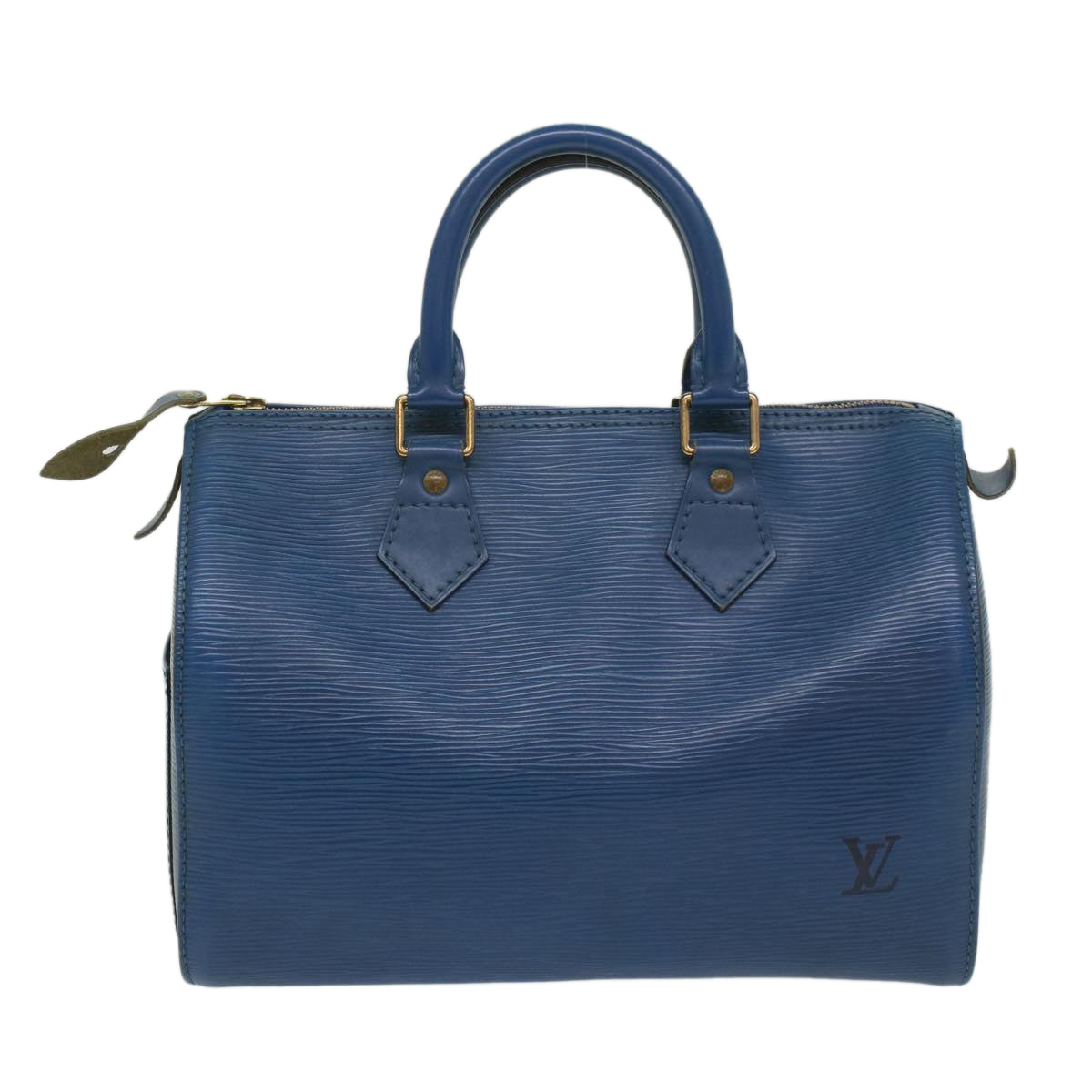 LOUIS VUITTON Epi Speedy 25 Hand Bag Toledo Blue M43015 LV Auth 55996 - 0