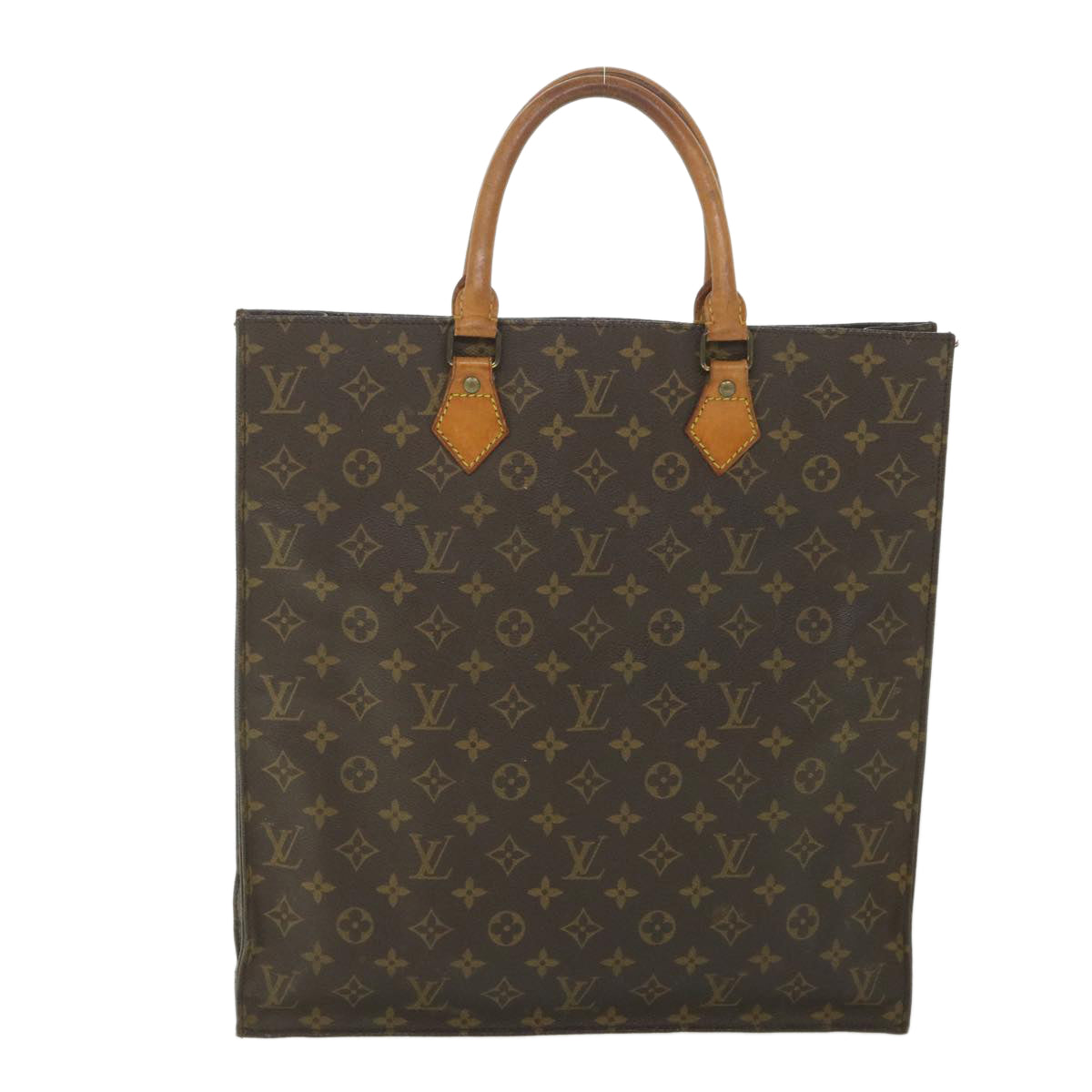 LOUIS VUITTON Monogram Sac Plat Hand Bag M51140 LV Auth 56030 - 0