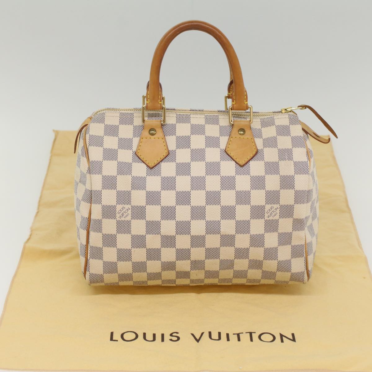 LOUIS VUITTON Damier Azur Speedy 25 Hand Bag N41534 LV Auth 56034