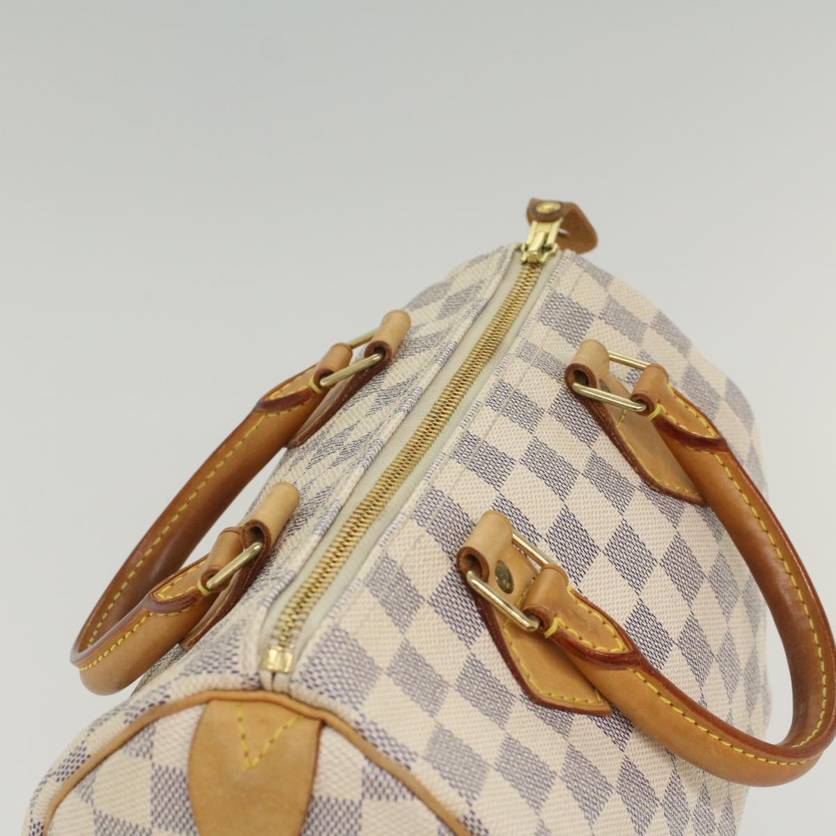 LOUIS VUITTON Damier Azur Speedy 25 Hand Bag N41534 LV Auth 56034