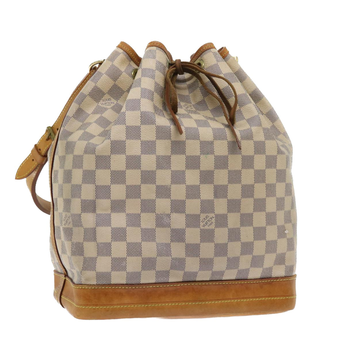 LOUIS VUITTON Damier Azur Noe Shoulder Bag N42222 LV Auth 56040