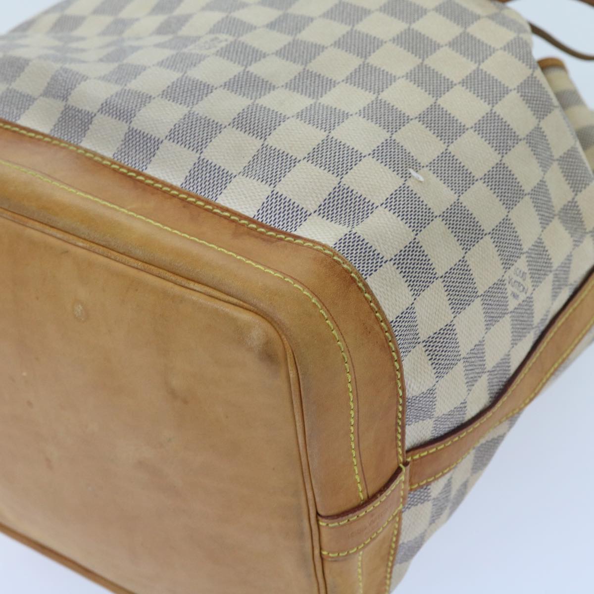 LOUIS VUITTON Damier Azur Noe Shoulder Bag N42222 LV Auth 56040