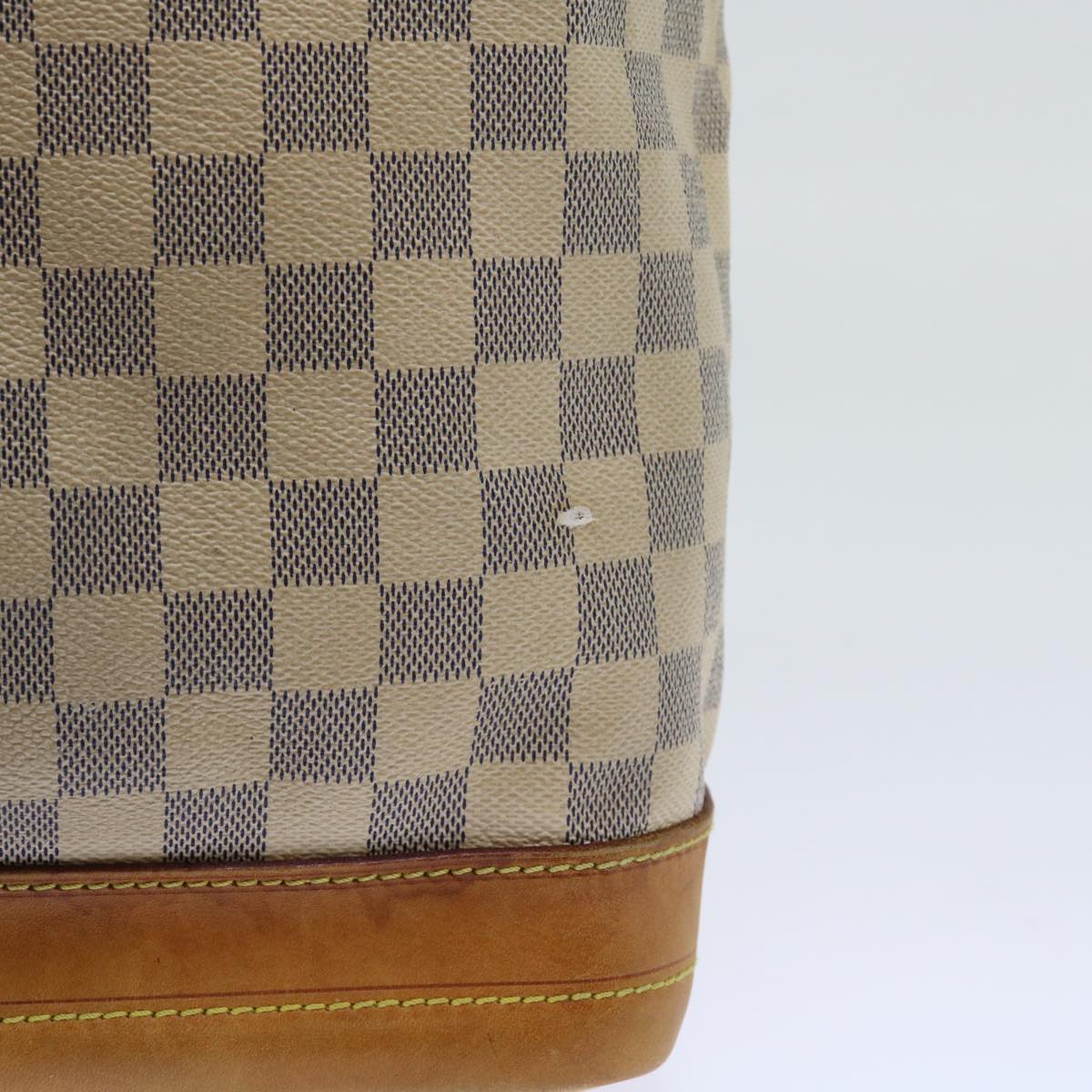 LOUIS VUITTON Damier Azur Noe Shoulder Bag N42222 LV Auth 56040