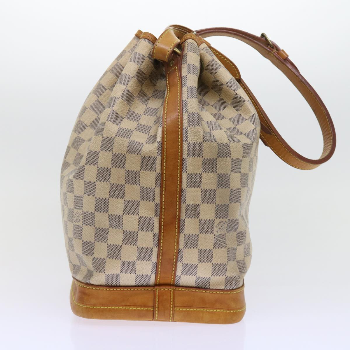 LOUIS VUITTON Damier Azur Noe Shoulder Bag N42222 LV Auth 56040