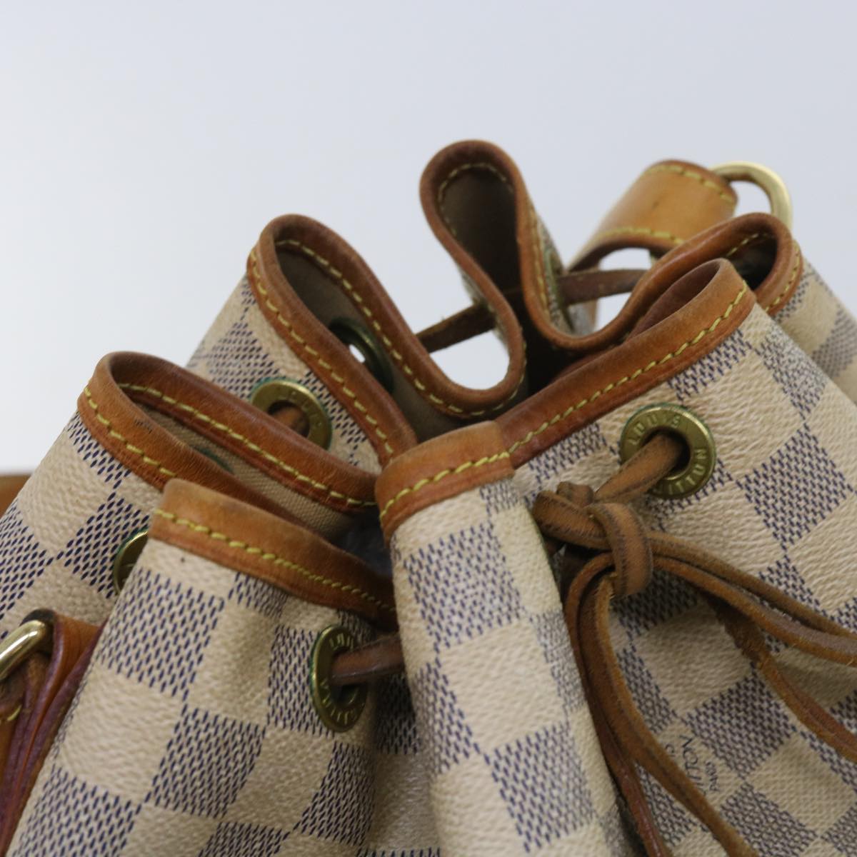 LOUIS VUITTON Damier Azur Noe Shoulder Bag N42222 LV Auth 56040